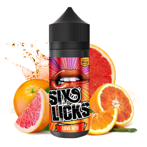 Six Licks Love Bite 100ml / 120ml Shortfill Liquid